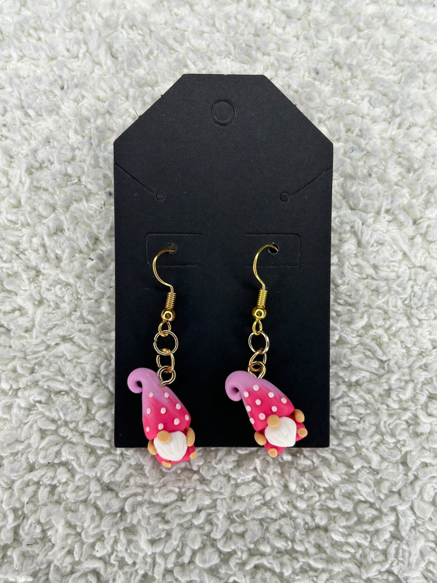 Pink Gnome Earrings
