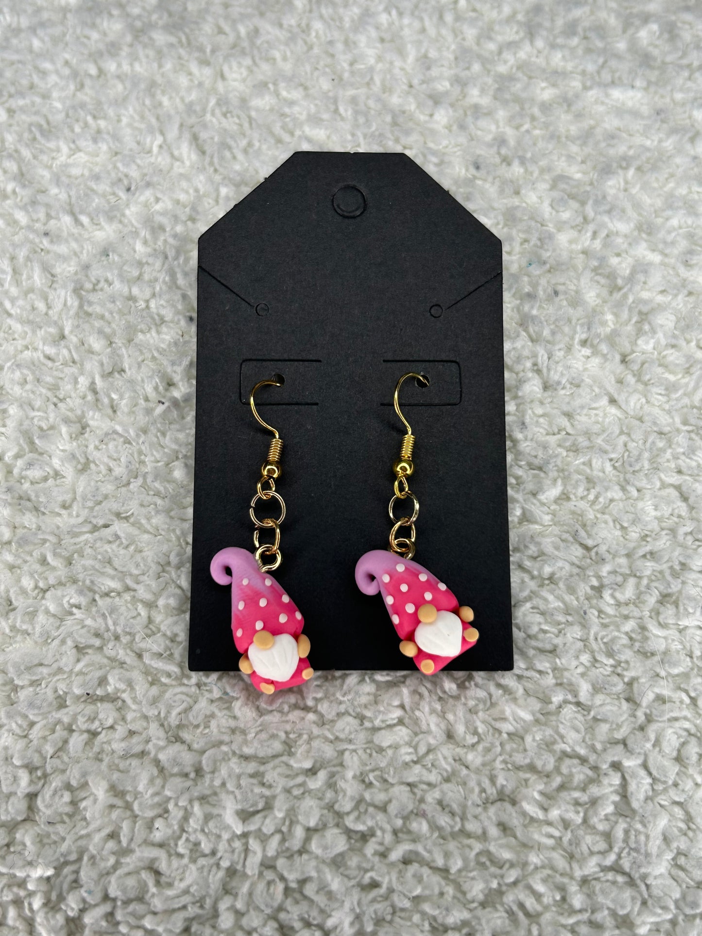 Pink Gnome Earrings