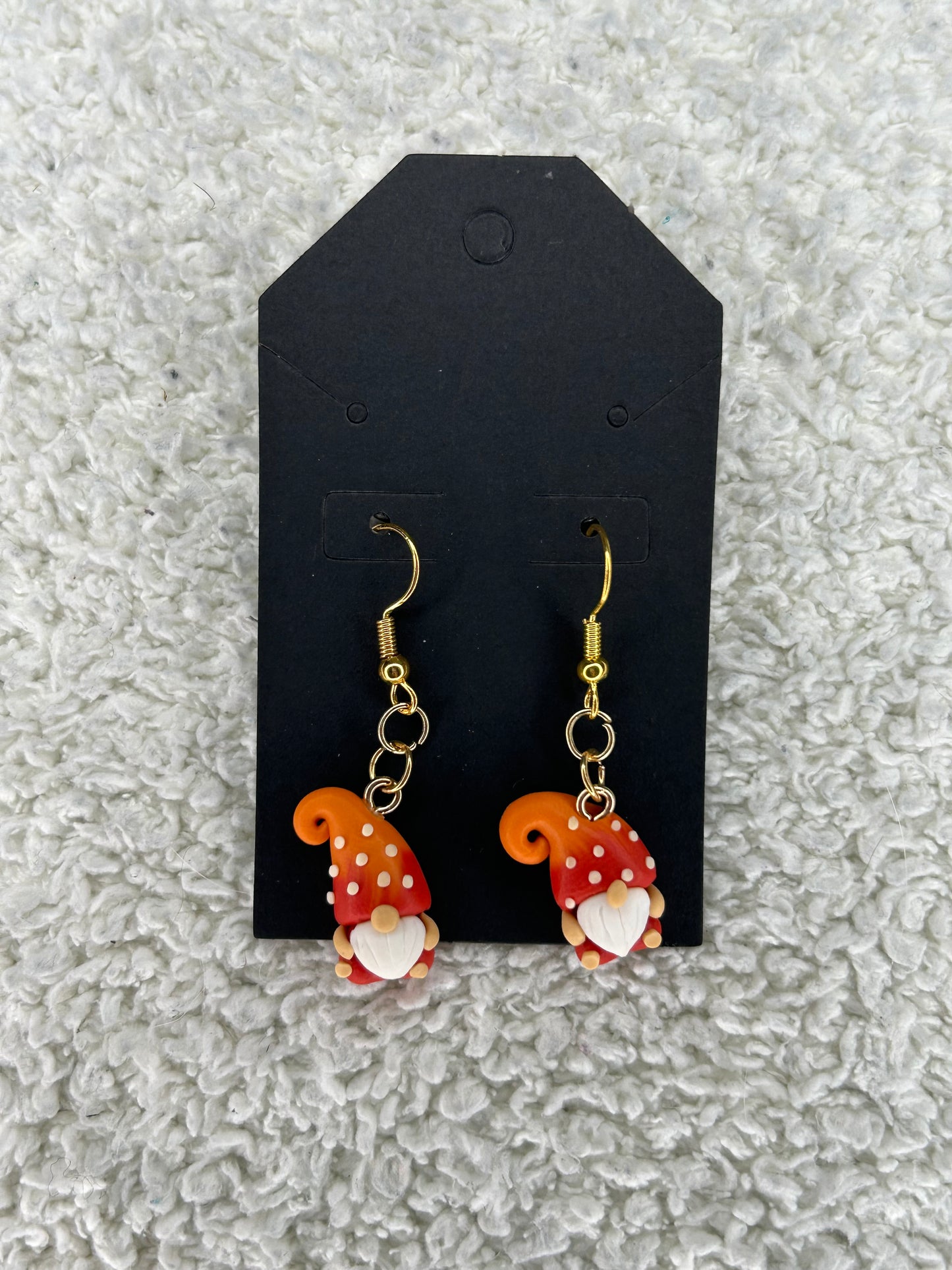 Red Gnome Earrings