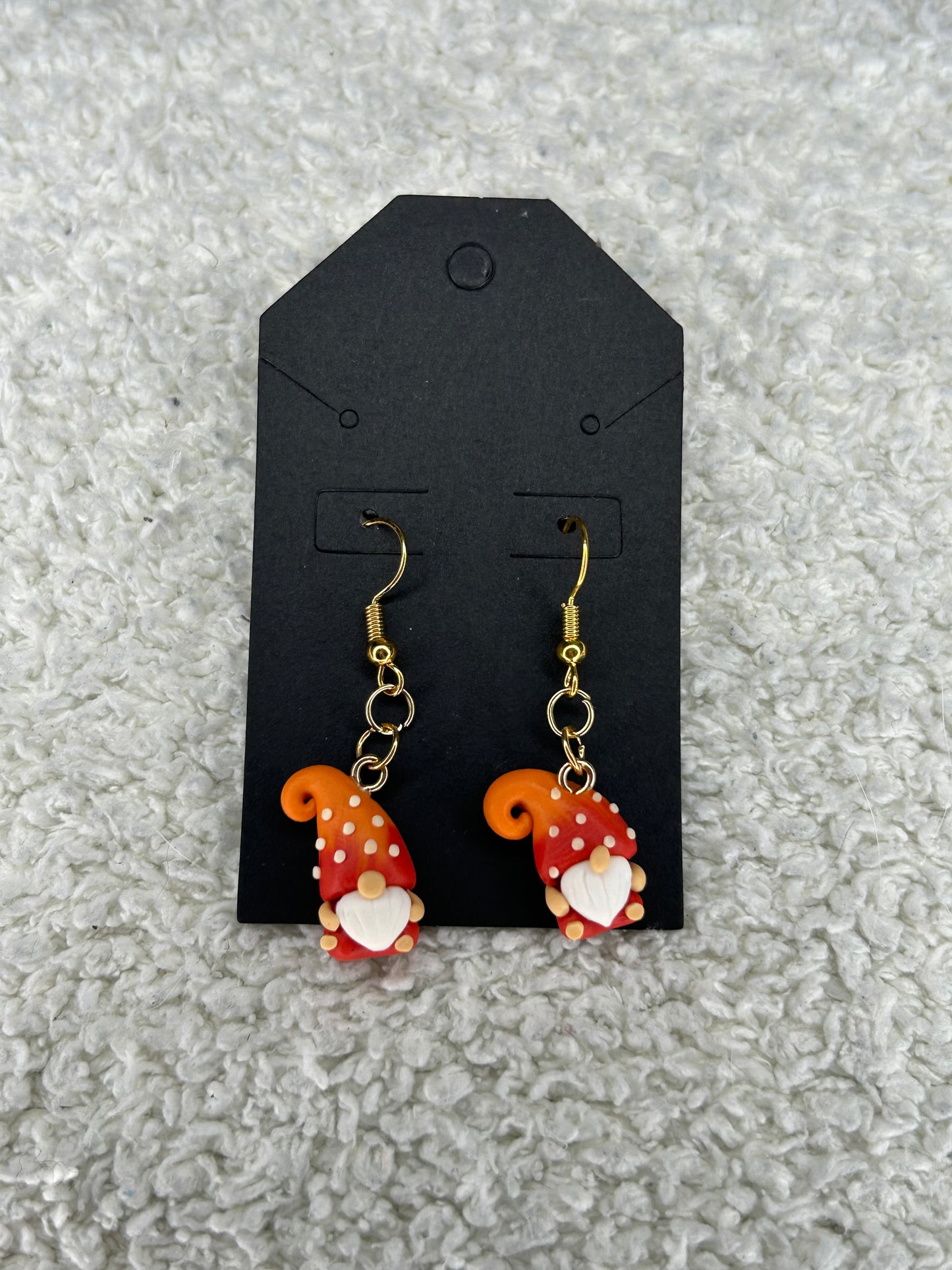 Red Gnome Earrings