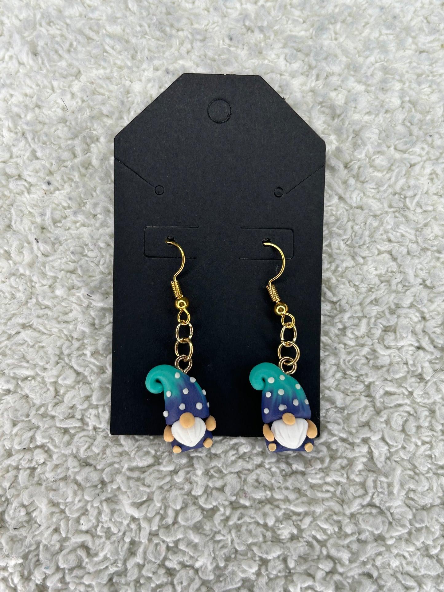Blue Gnome Earrings
