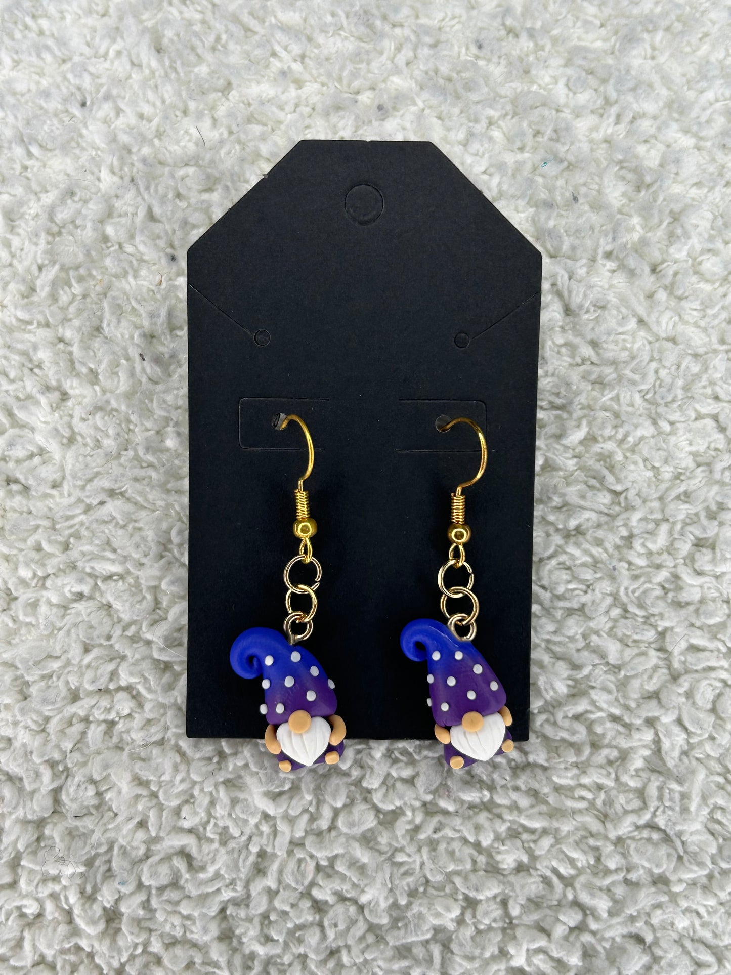 Purple Gnome Earrings