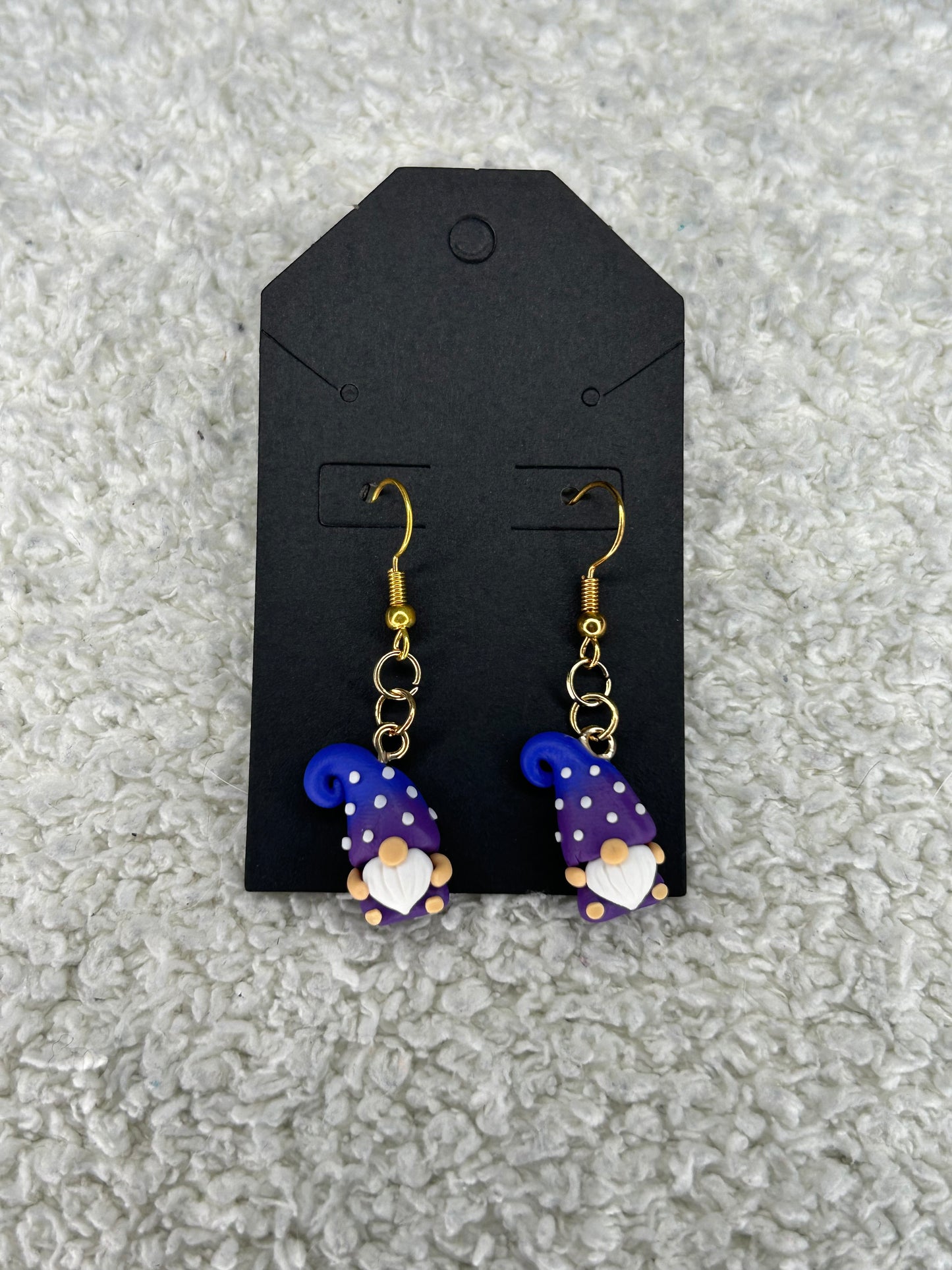 Purple Gnome Earrings