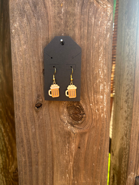 Beer Mug Earrings