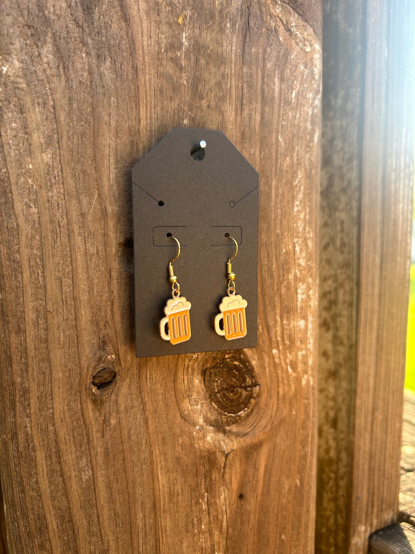 Beer Mug Earrings