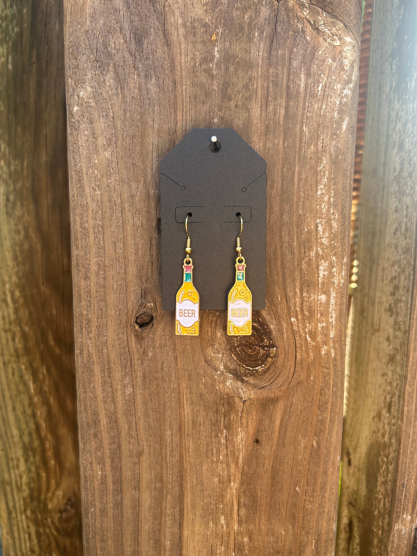 Beer Bottle Earrings