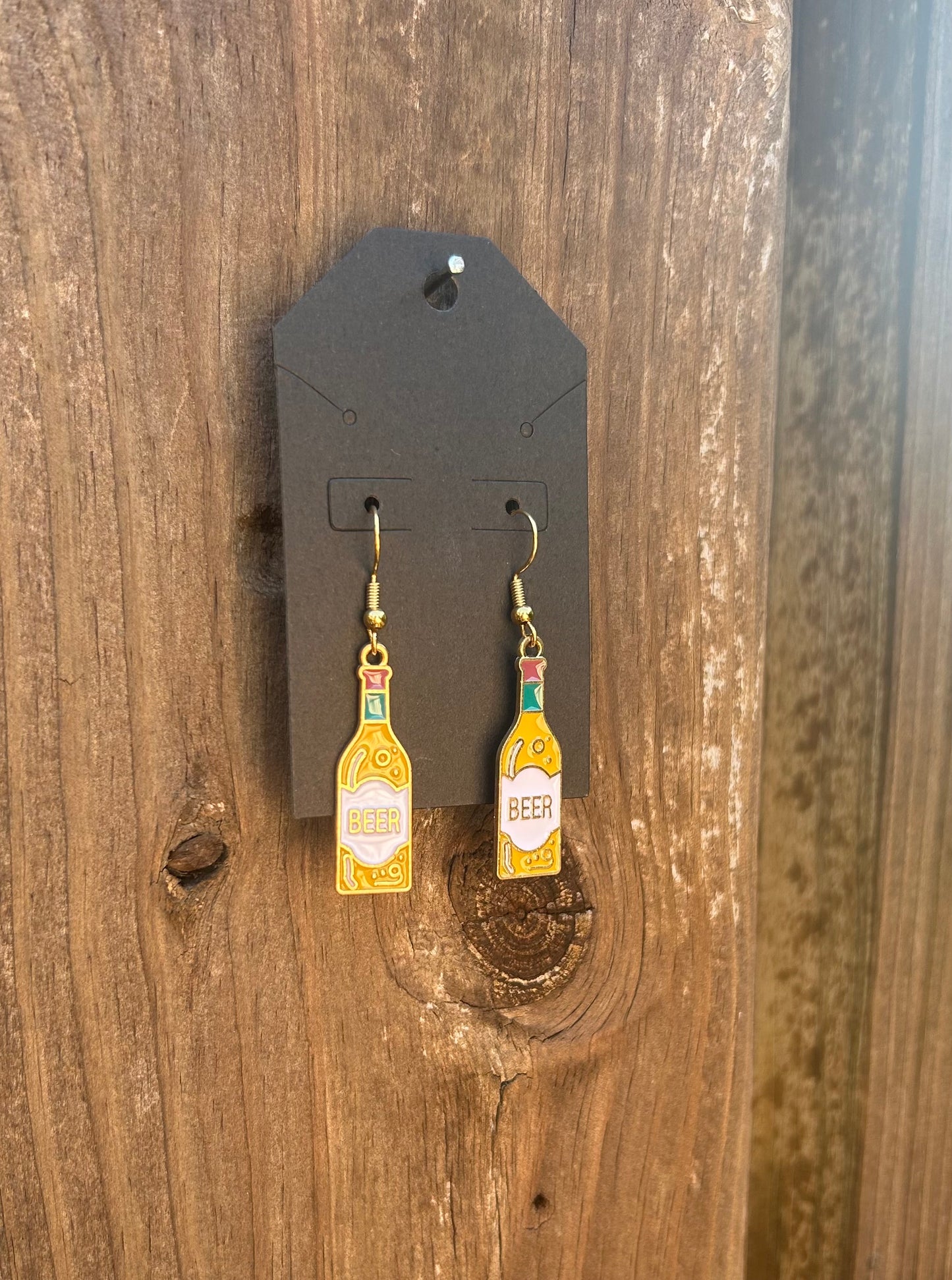 Beer Bottle Earrings