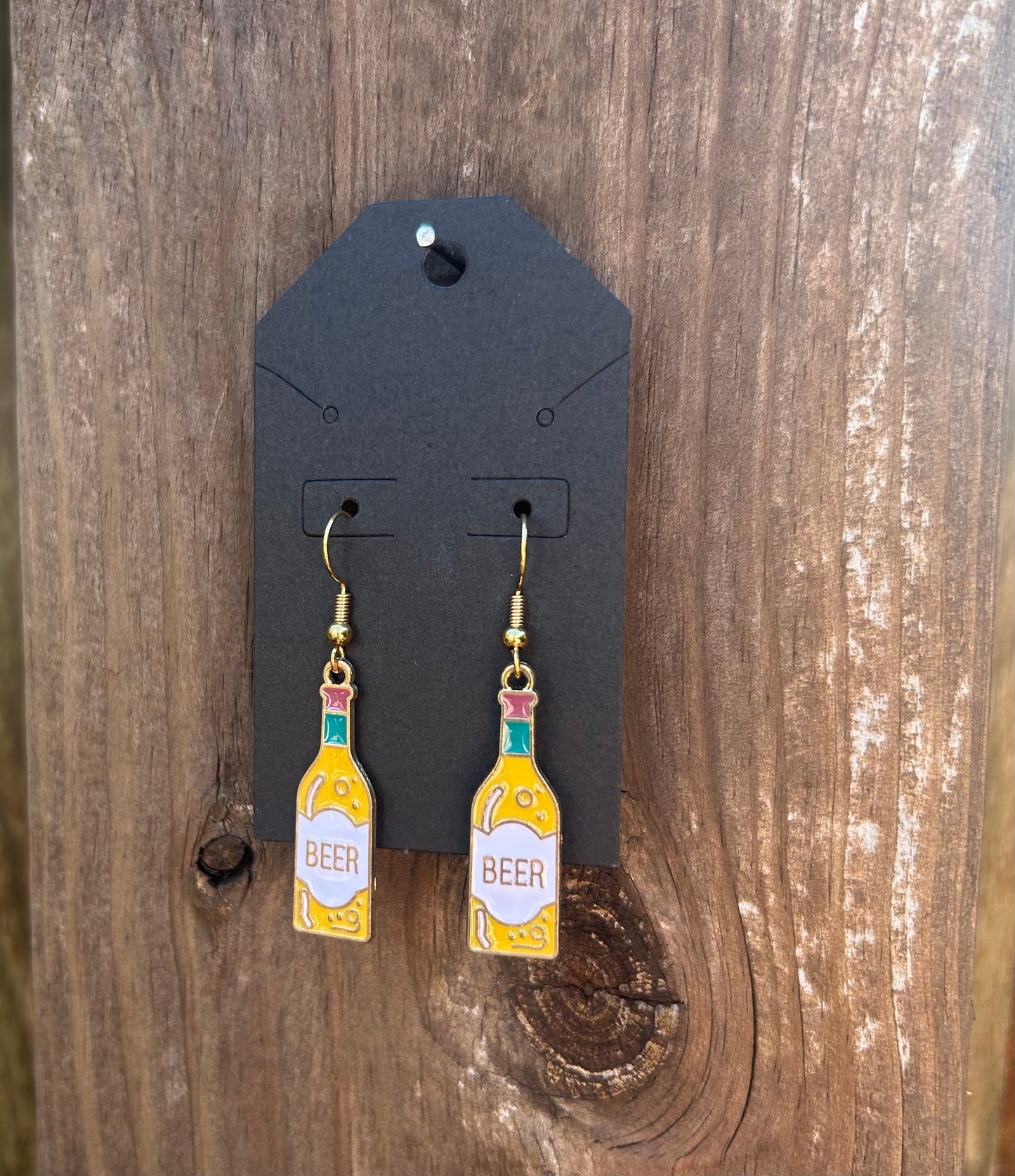 Beer Bottle Earrings