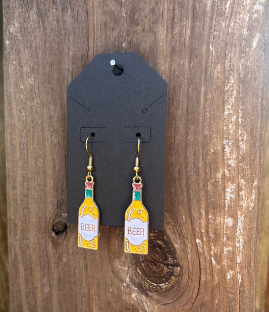 Beer Bottle Earrings