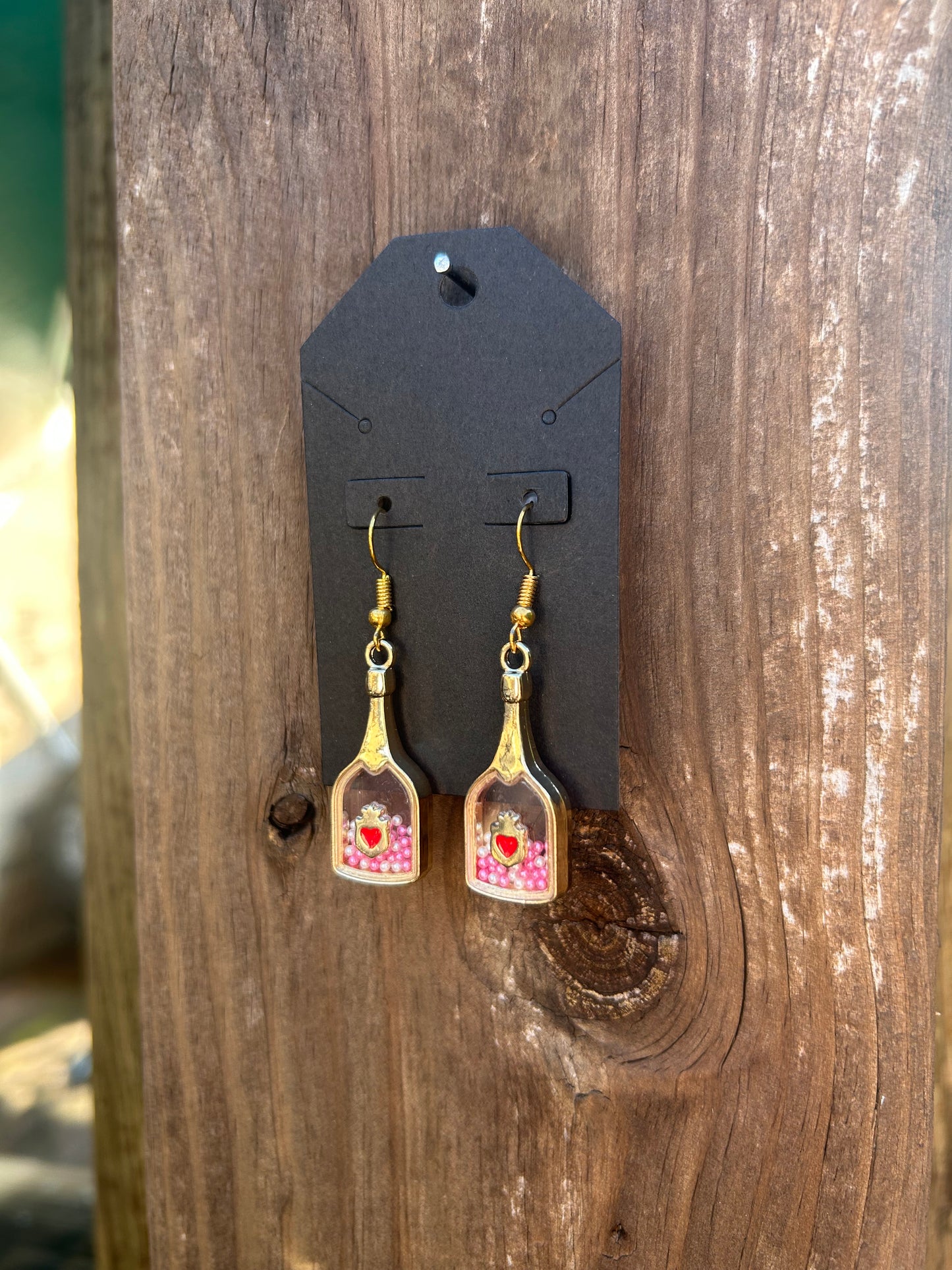 Champagne Bottle Earrings