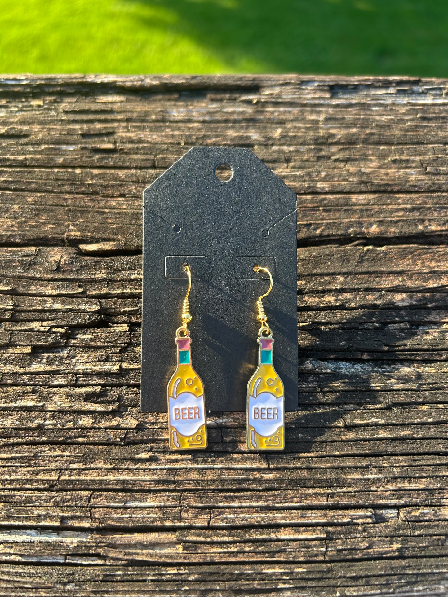 Beer Bottle Earrings
