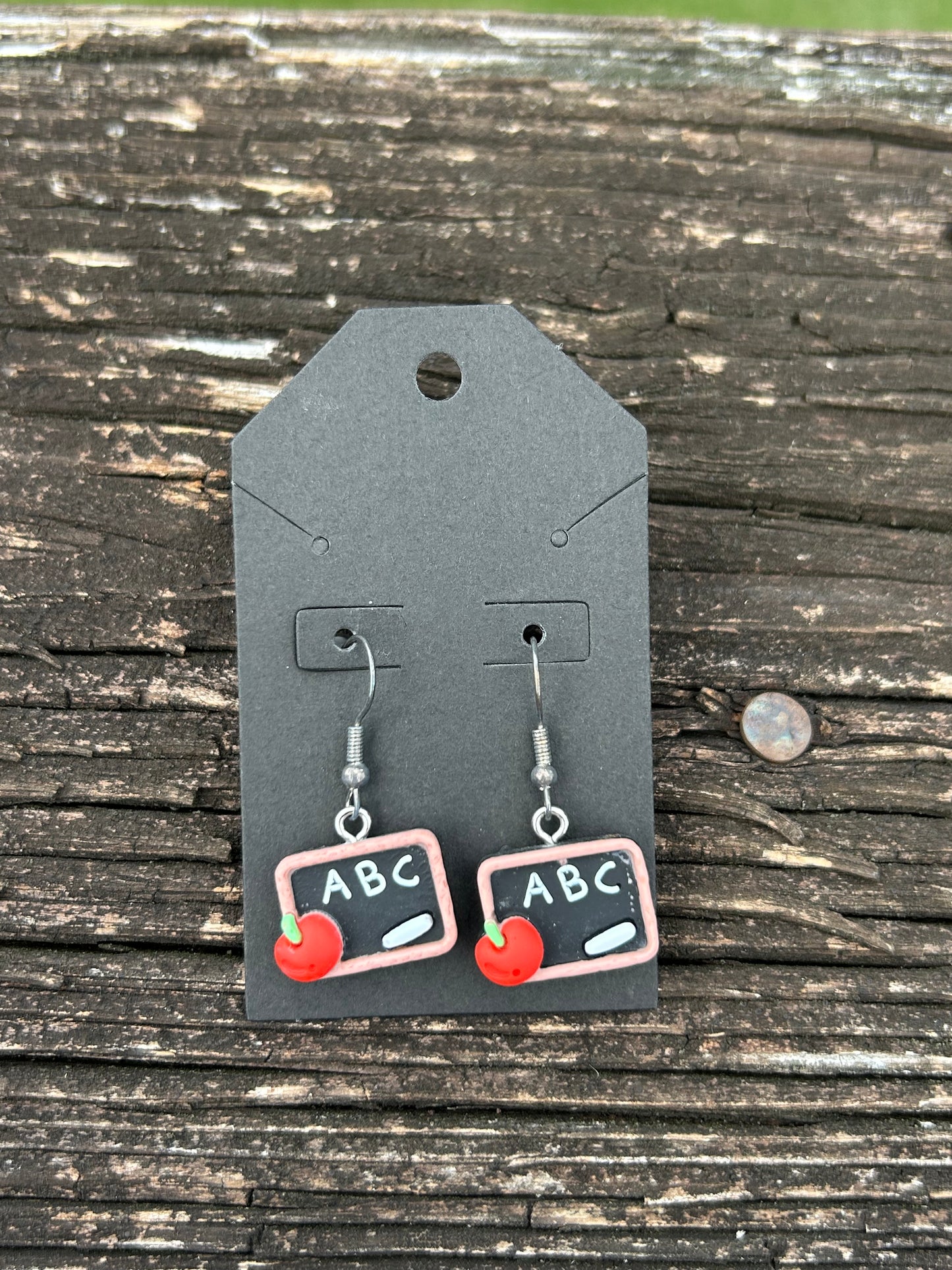 ABC Chalkboard Earrings