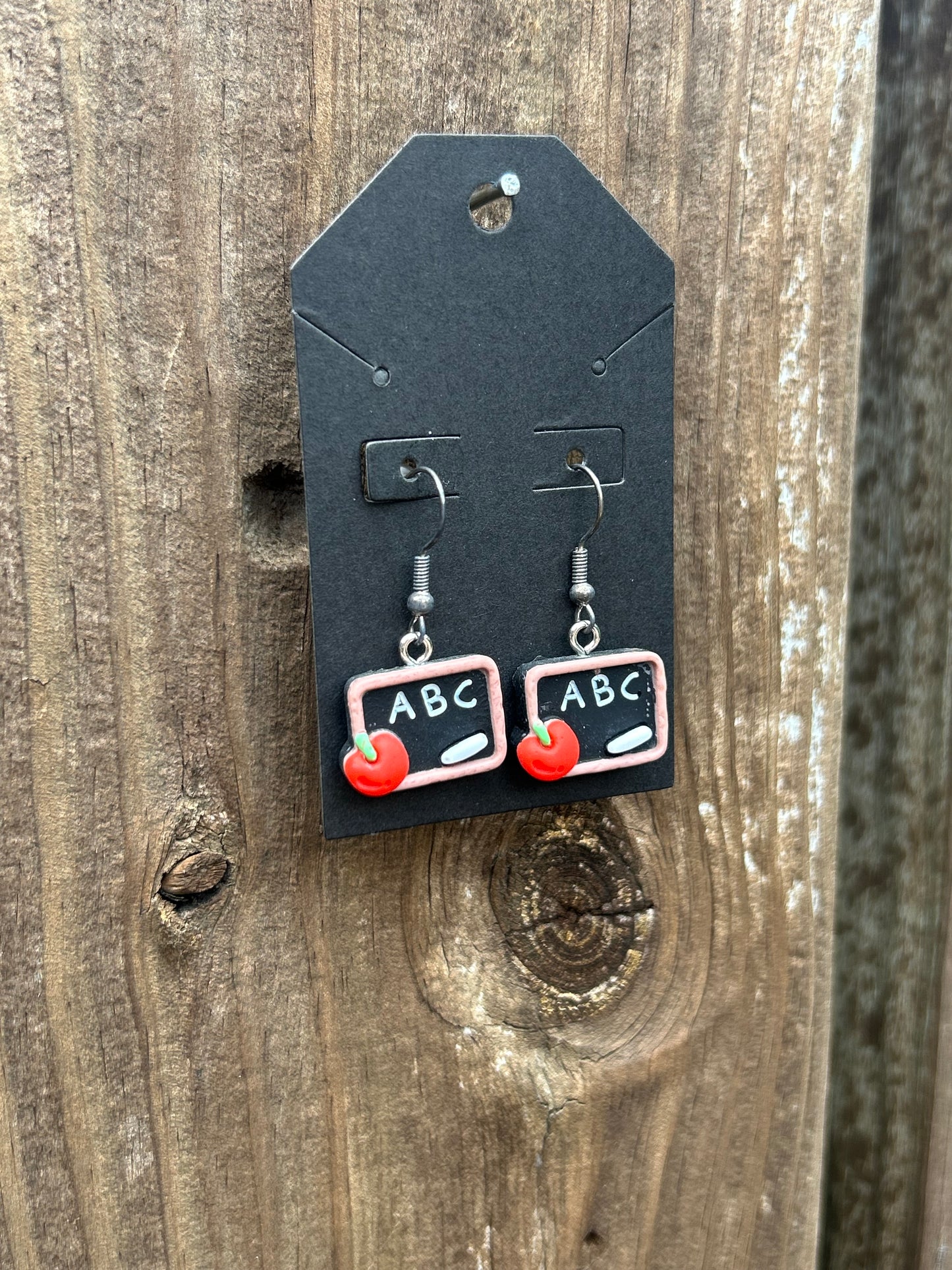 ABC Chalkboard Earrings