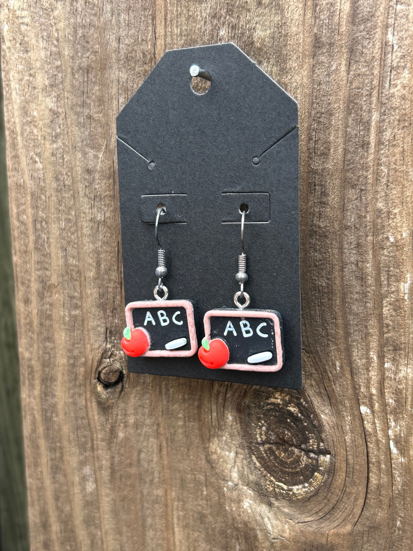 ABC Chalkboard Earrings