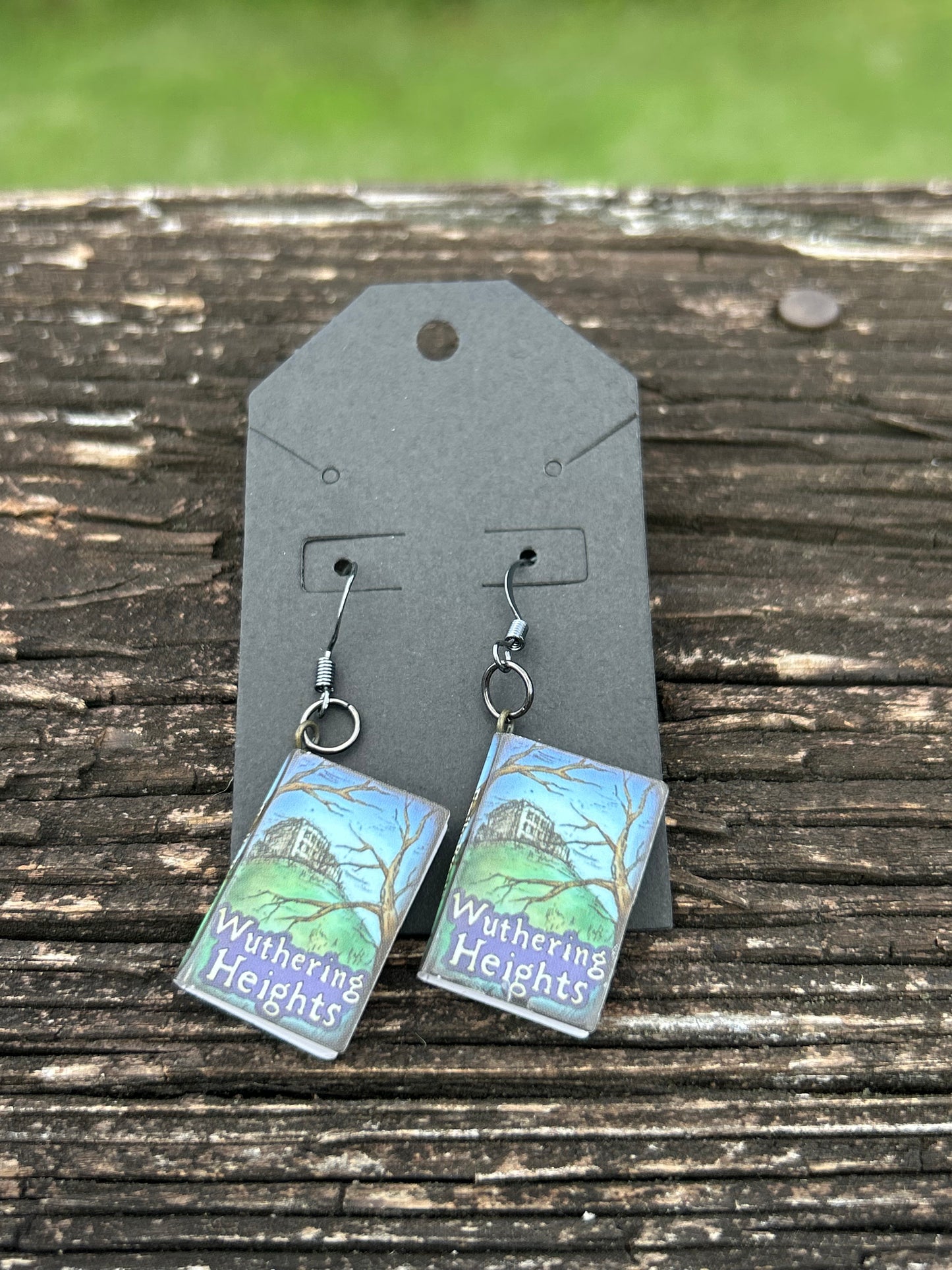 Wuthering Heights Book Earrings