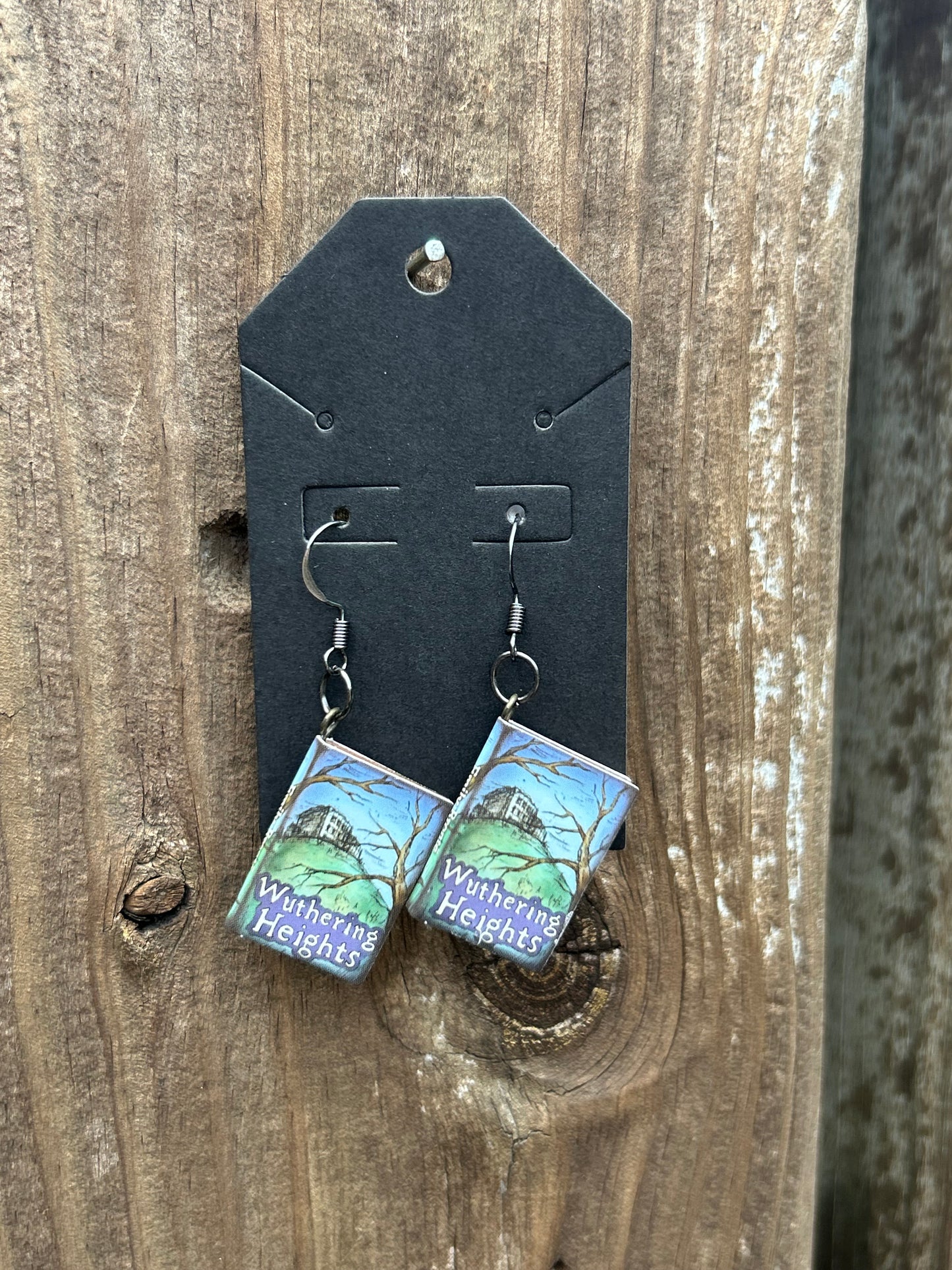 Wuthering Heights Book Earrings