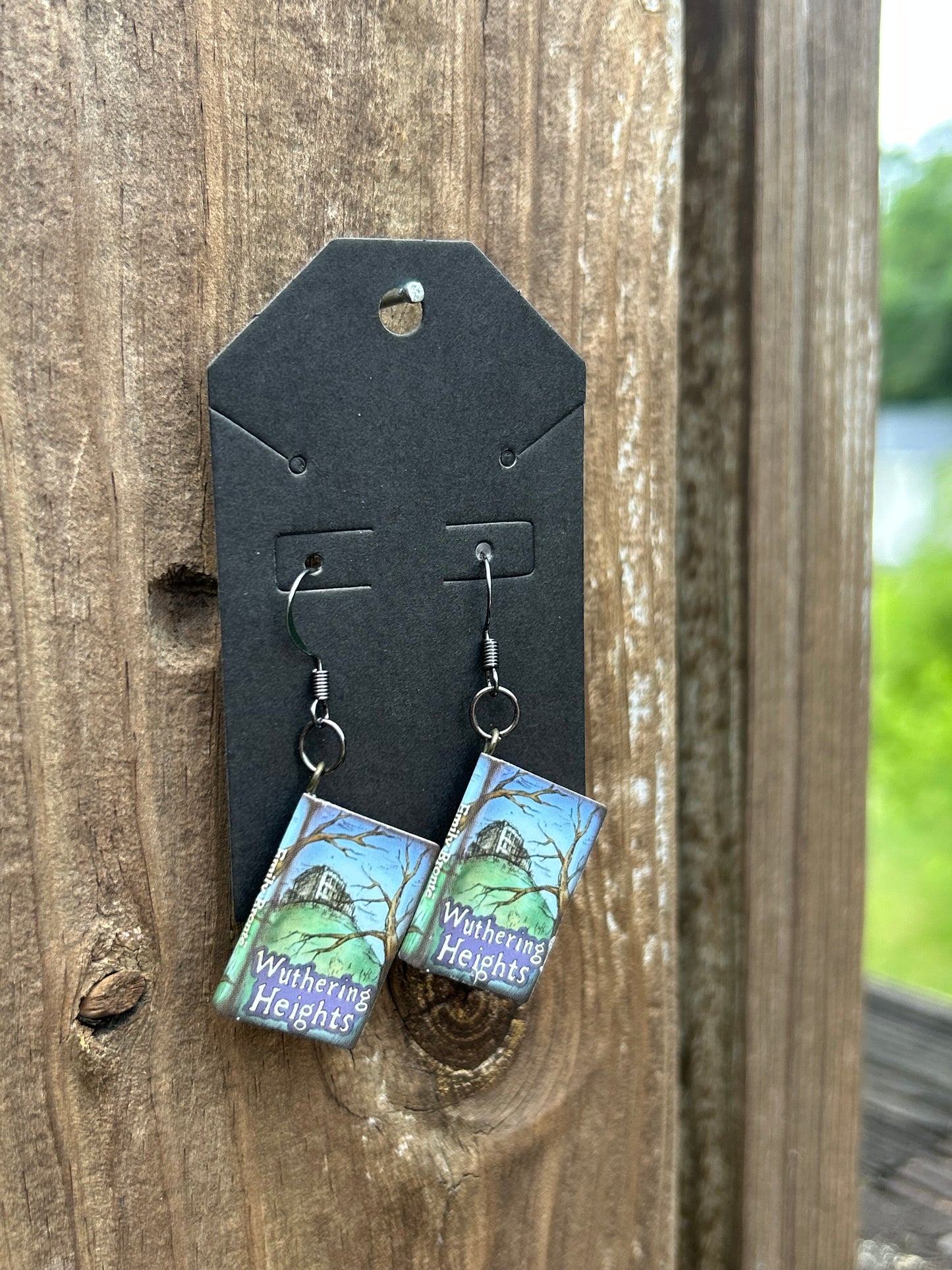 Wuthering Heights Book Earrings
