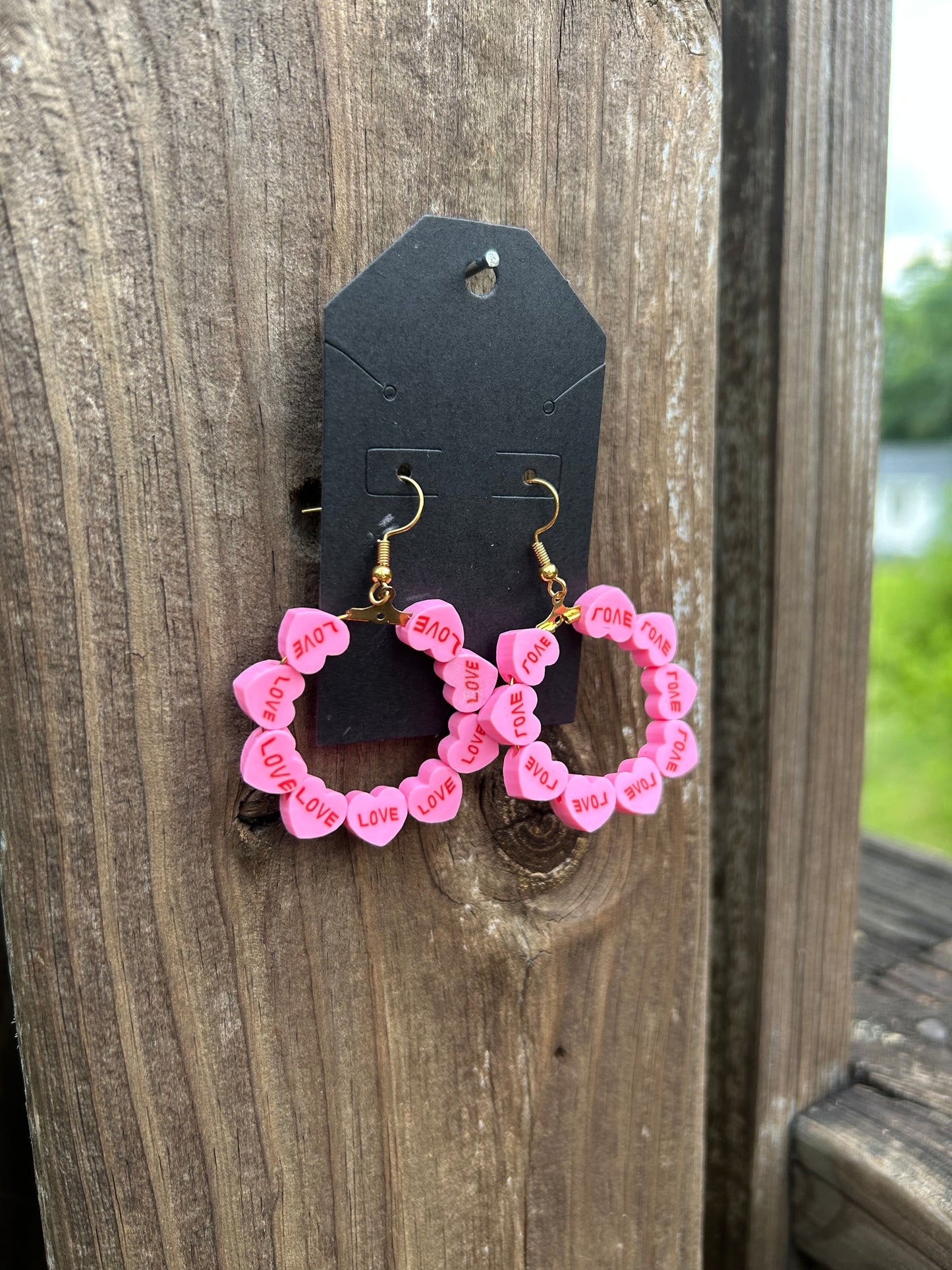 Love Hoop Earrings