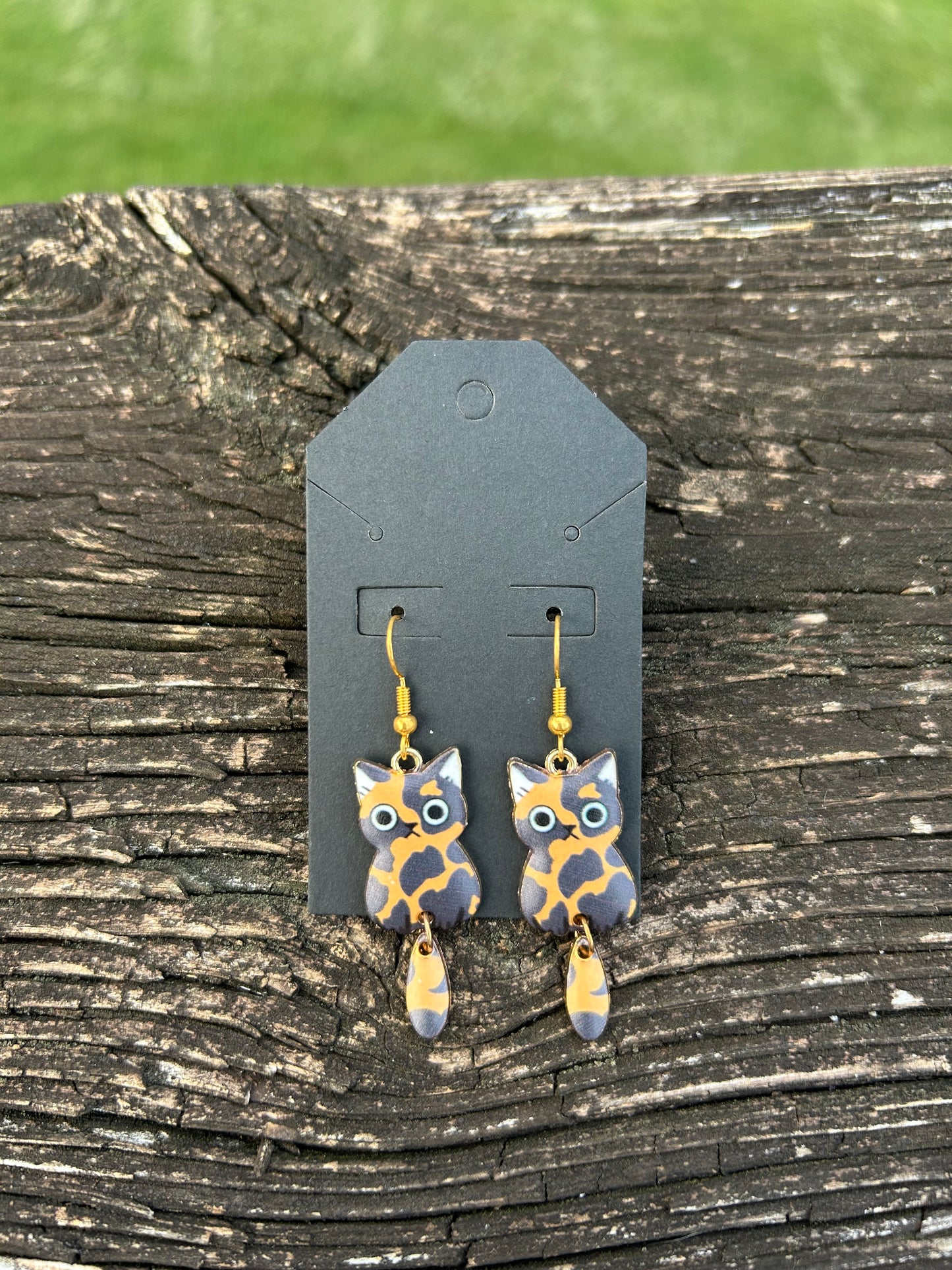 Spotted Cat Earrings
