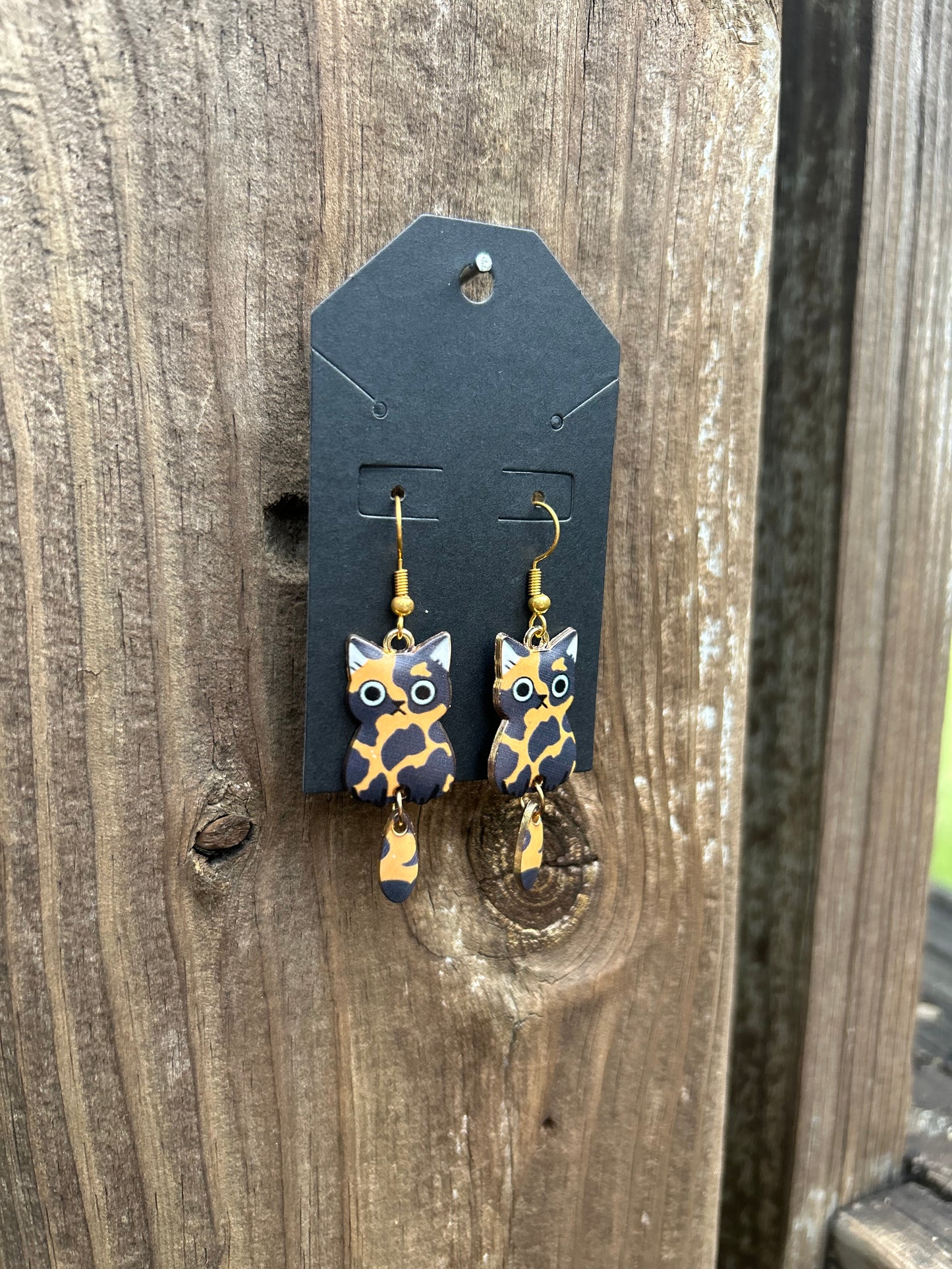 Spotted Cat Earrings