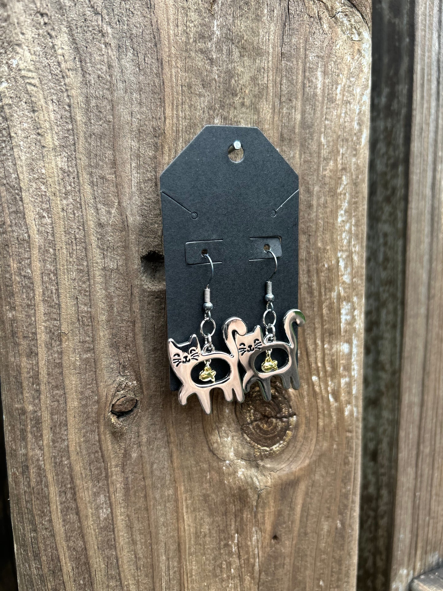 Cat & Fish Earrings