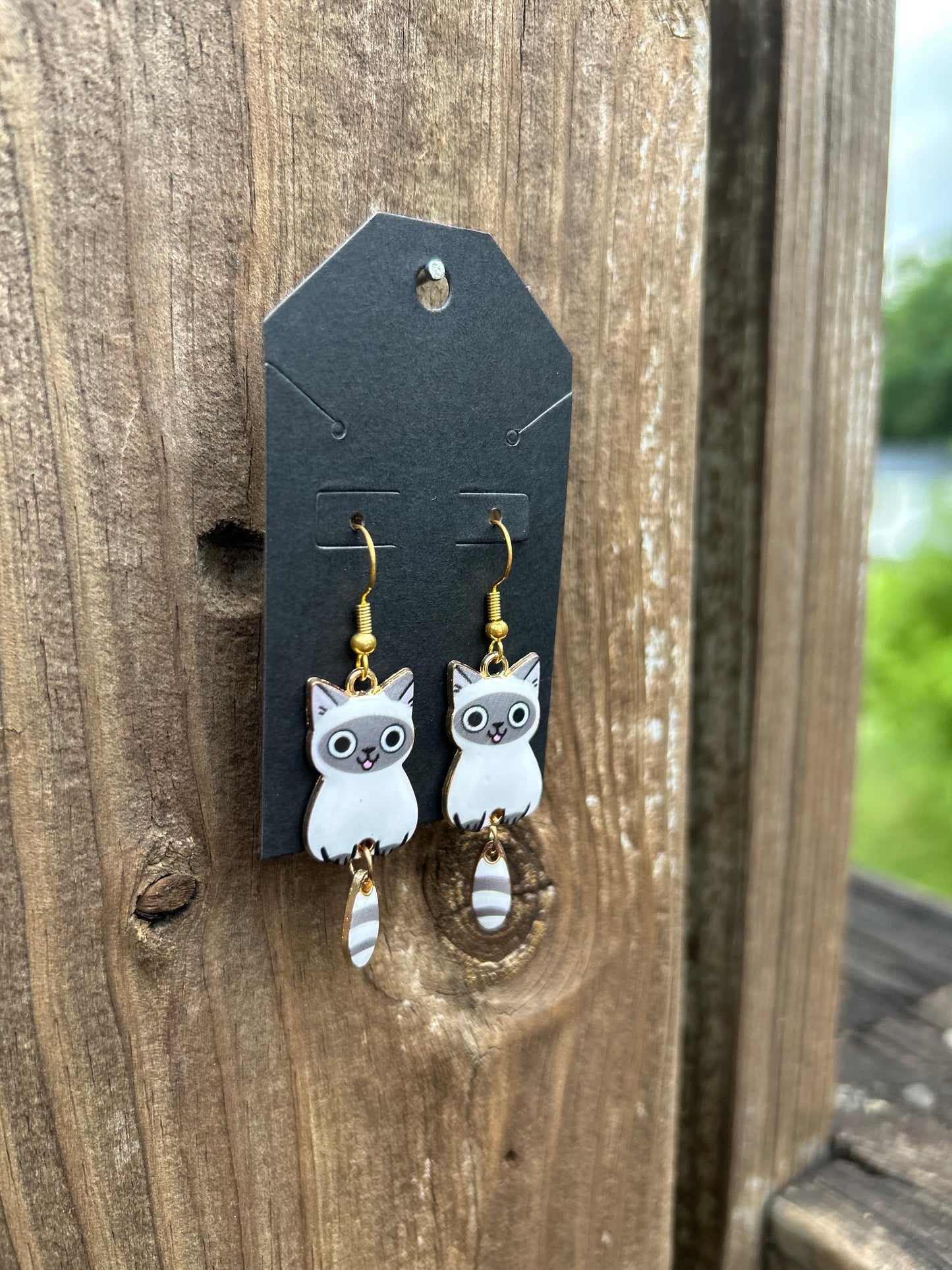 Siamese Cat Earrings
