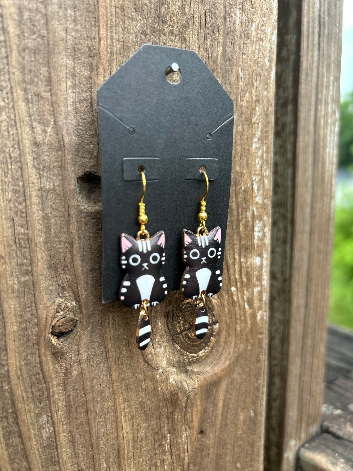 Black Cat Earrings
