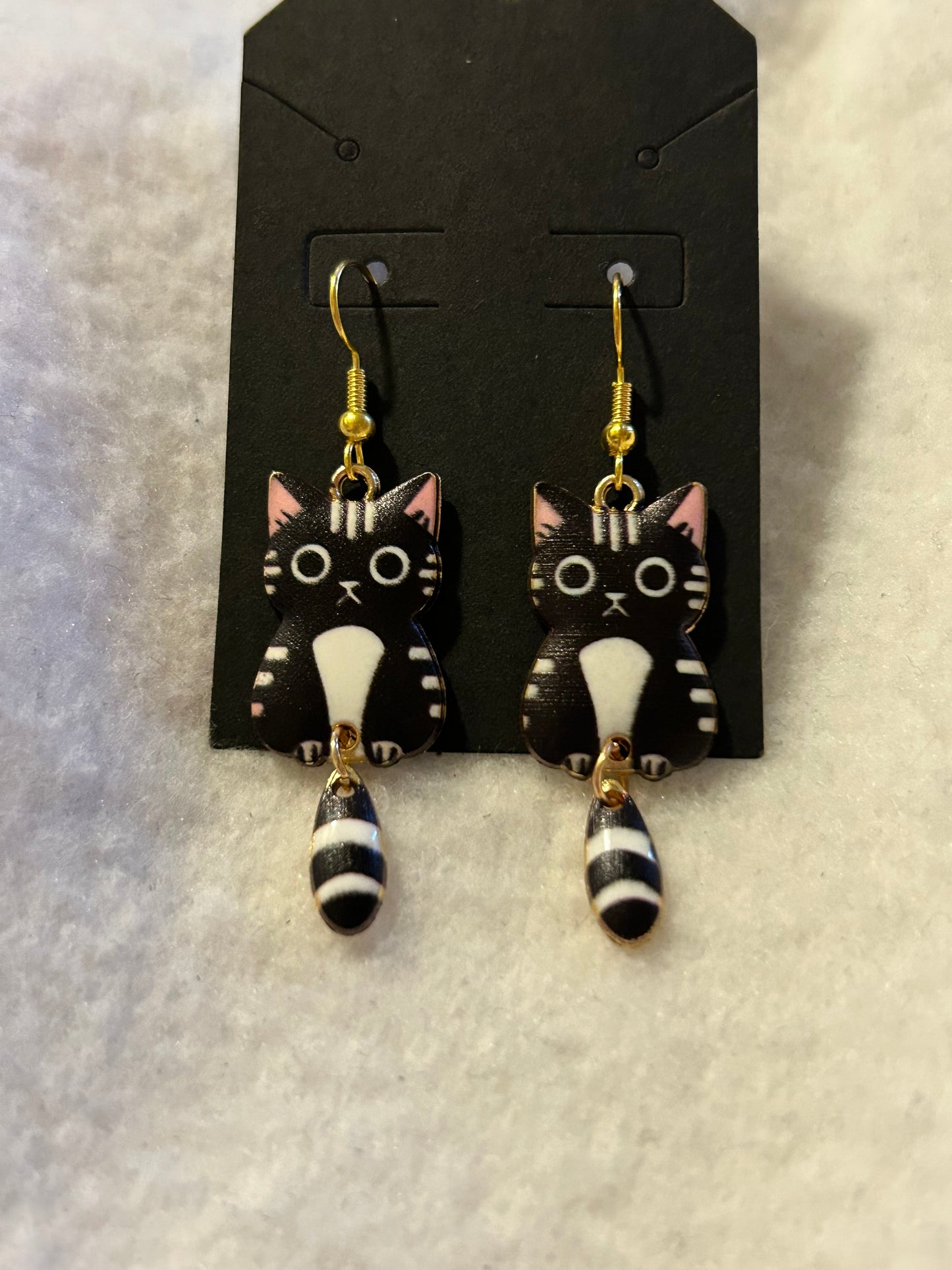 Black Cat Earrings
