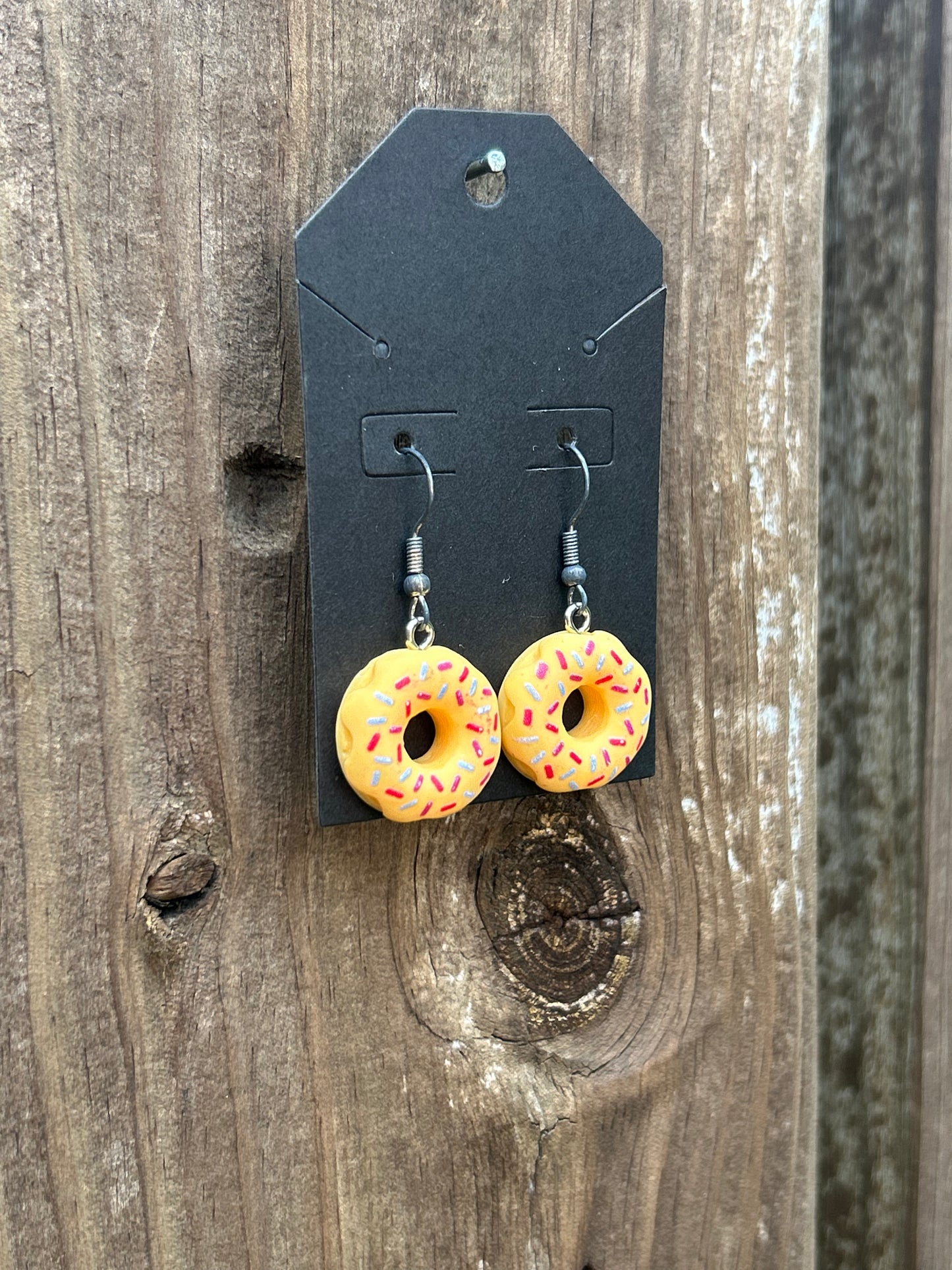 Donut Earrings (Yellow)