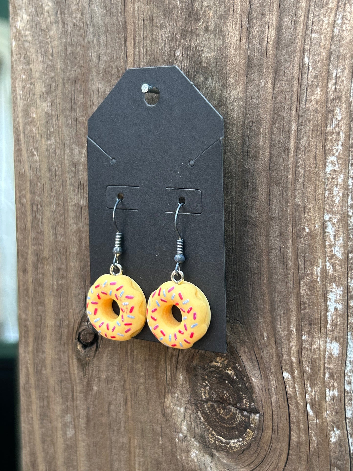 Donut Earrings (Yellow)