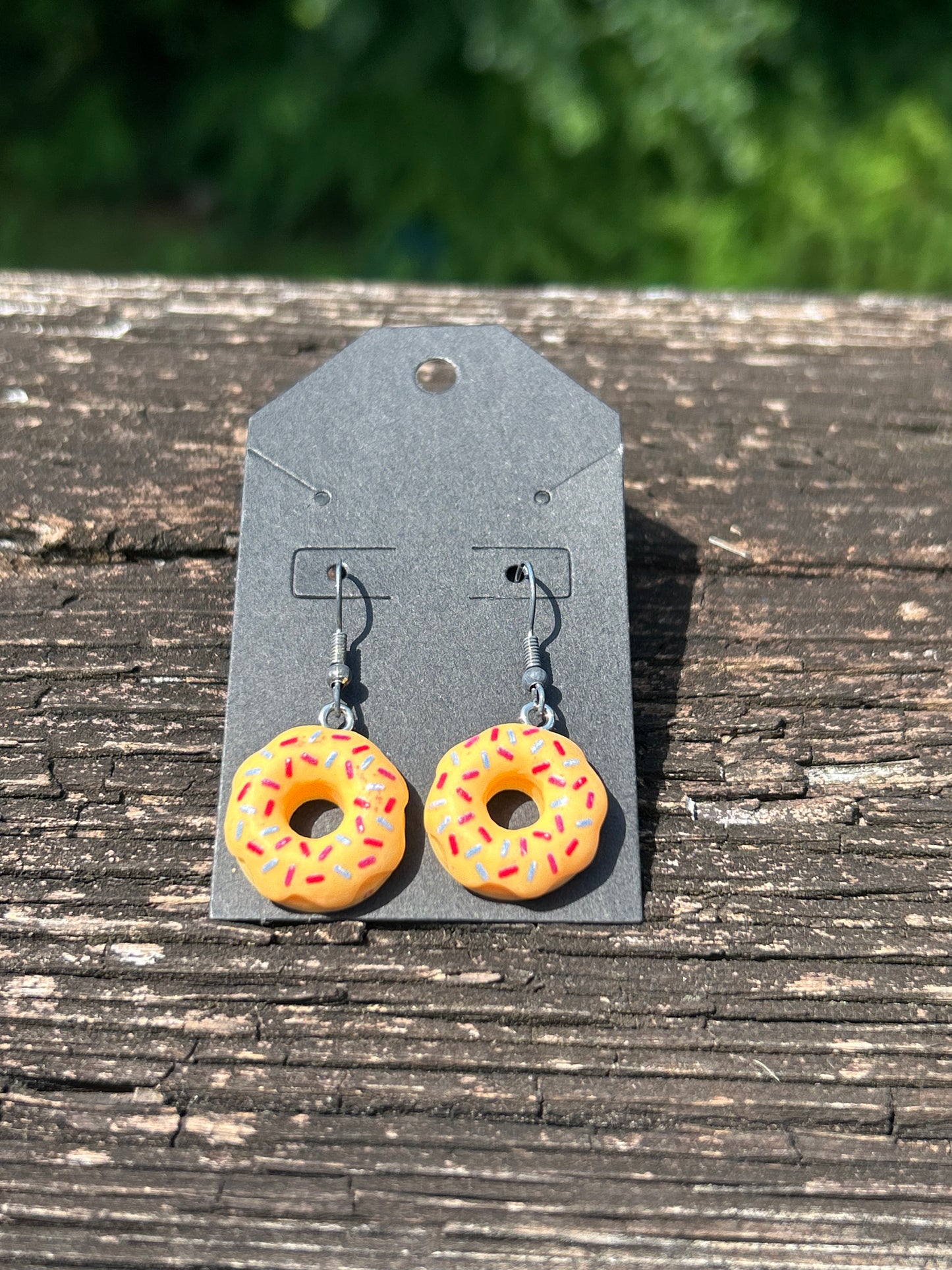 Donut Earrings (Yellow)