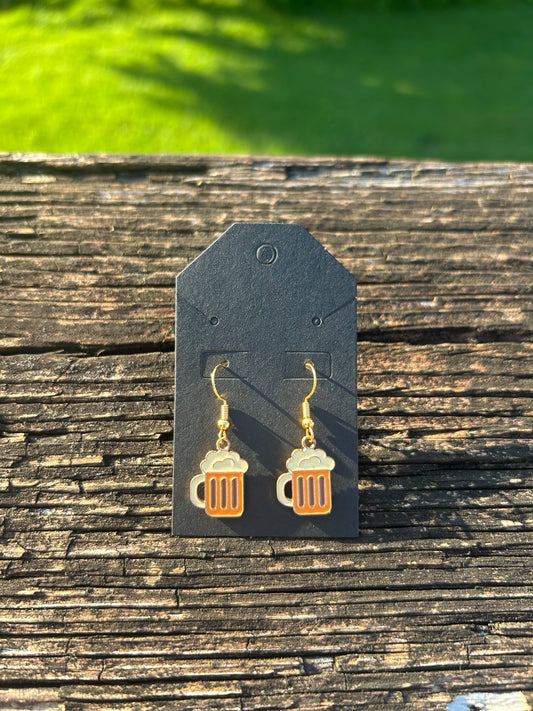 Beer Mug Earrings