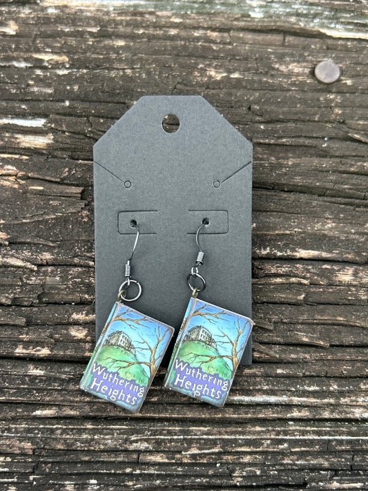 Wuthering Heights Book Earrings