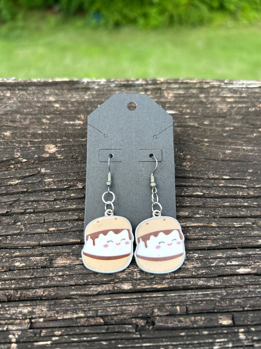 Squishmallow Smores Earrings