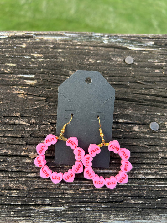 Love Hoop Earrings