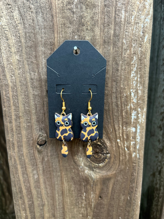 Spotted Cat Earrings
