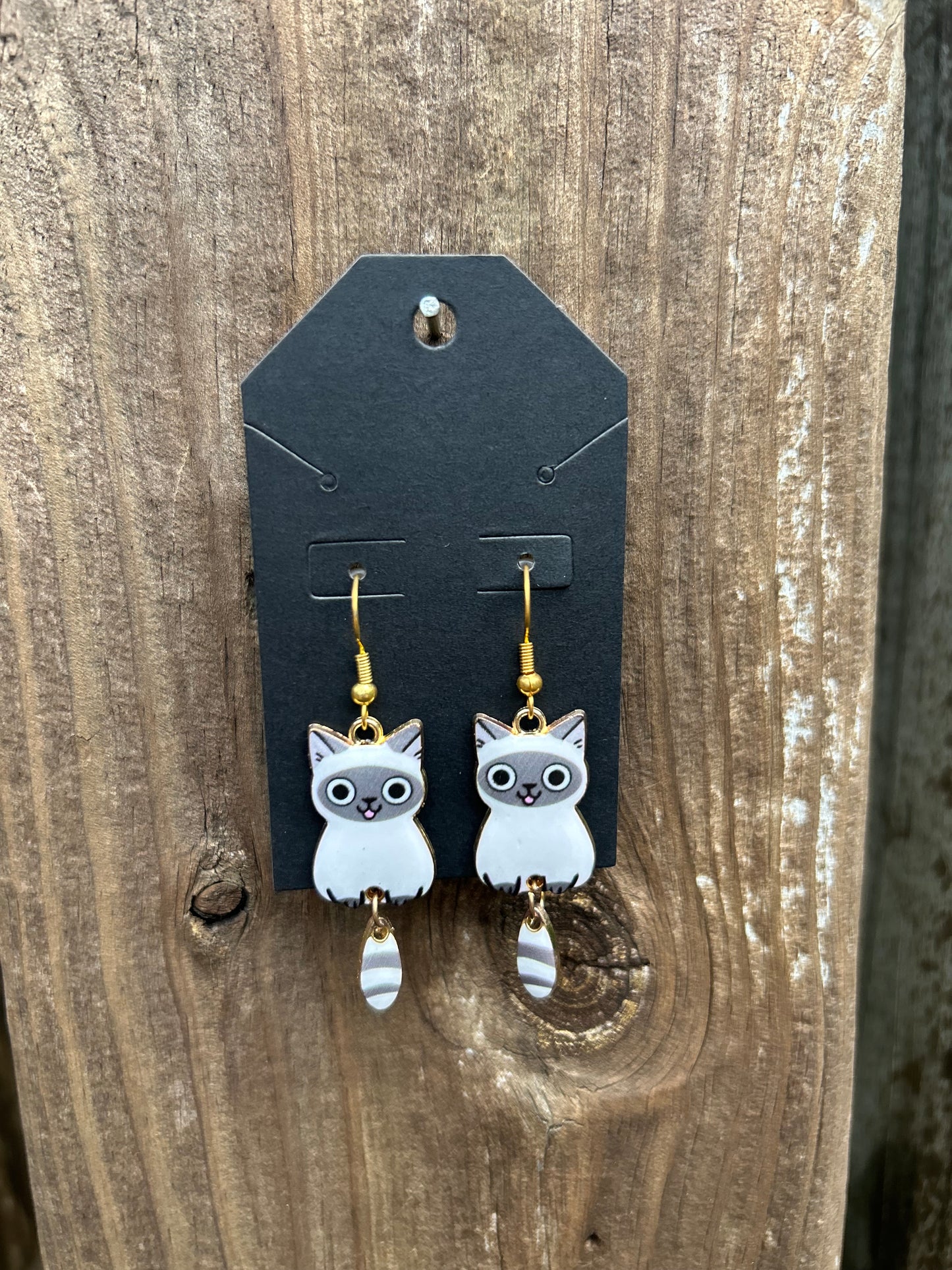 Siamese Cat Earrings