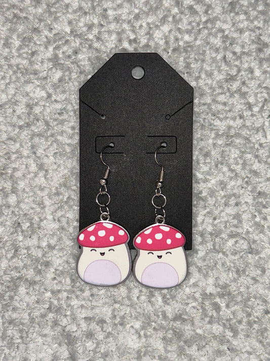 Squishmallow Mushroom Earrings