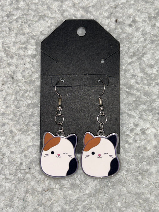 Squishmallow Cat Earrings