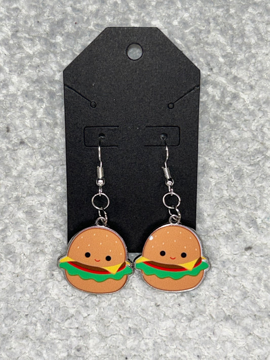 Squishmallow Burger Earrings